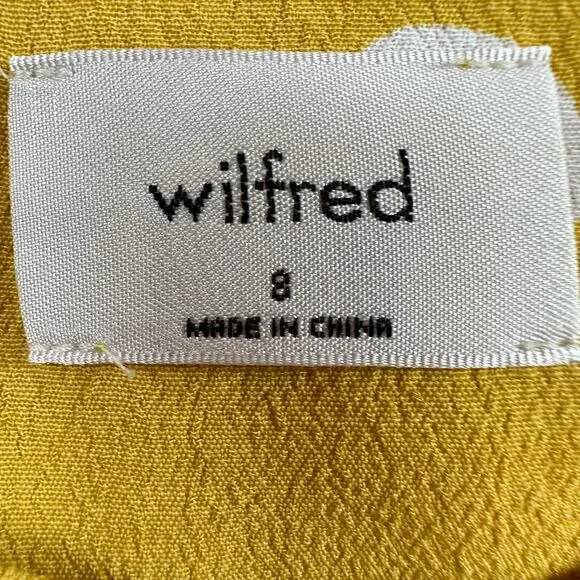 Aritzia Wilfred Isabelle Yellow Polka Dot Mini Dress Size 8 Y2K Clueless - Picture 11 of 15